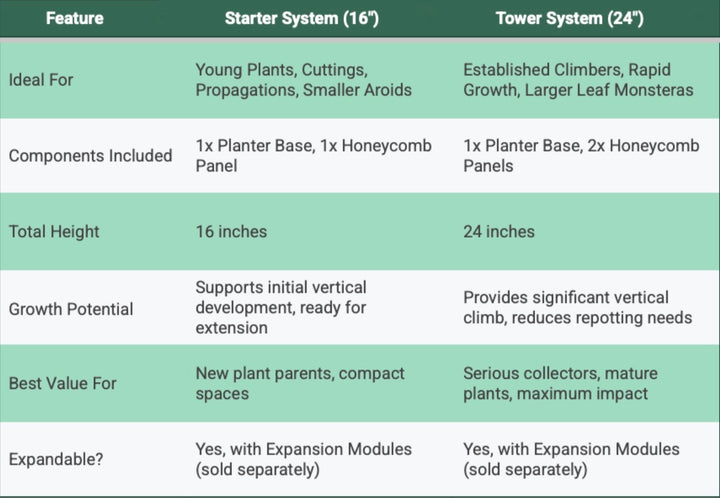 Architectural Honeycomb Moss Pole System | Modular Matte Black Aroid Support | Geometric Vertical Trellis